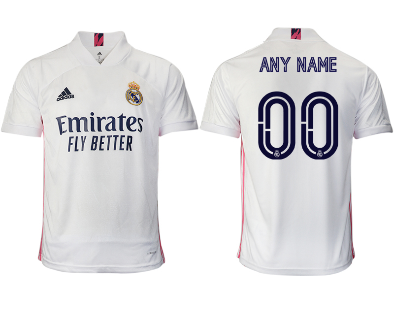 Men 2020-2021 club Real Madrid home aaa version customized white Soccer Jerseys